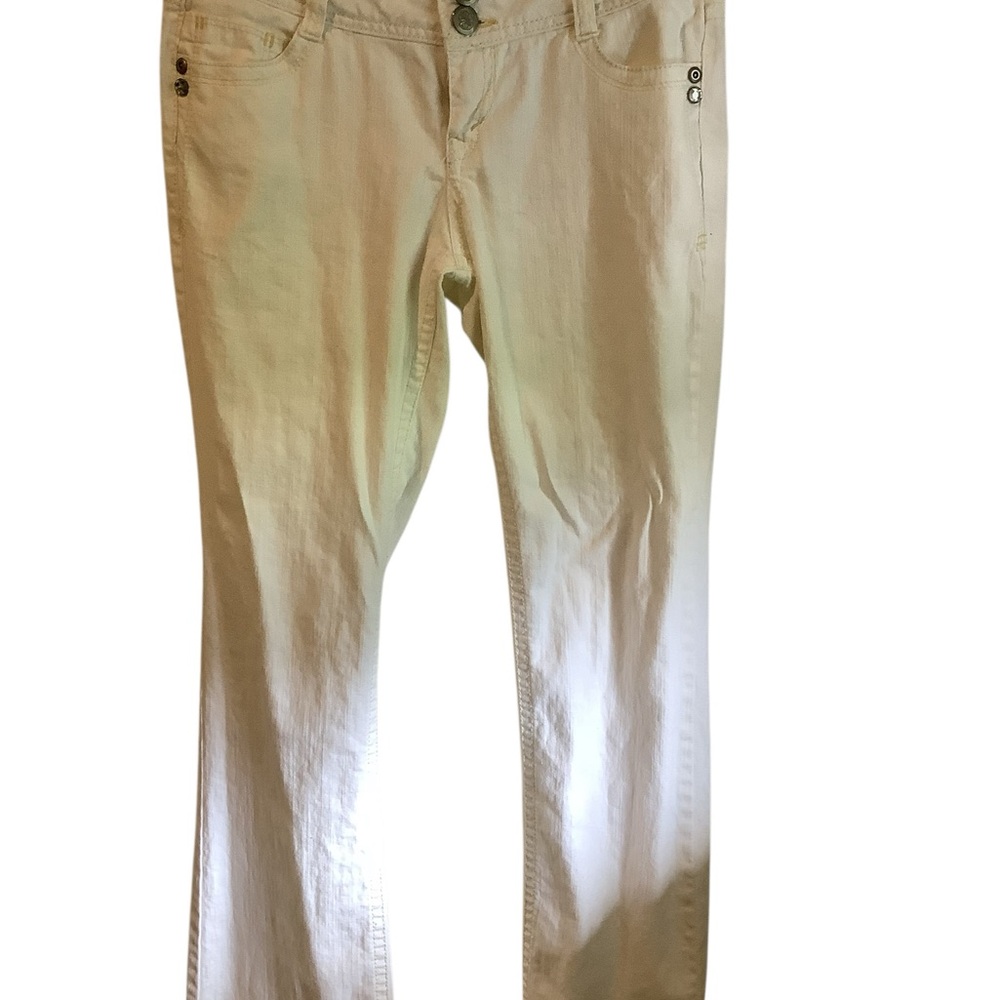 No Boundaries Cream Button-Fly Jeans Excellent Condition Size 9 - Picture 10 of 12
